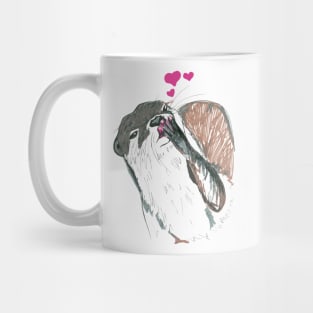 Kissing otter Mug